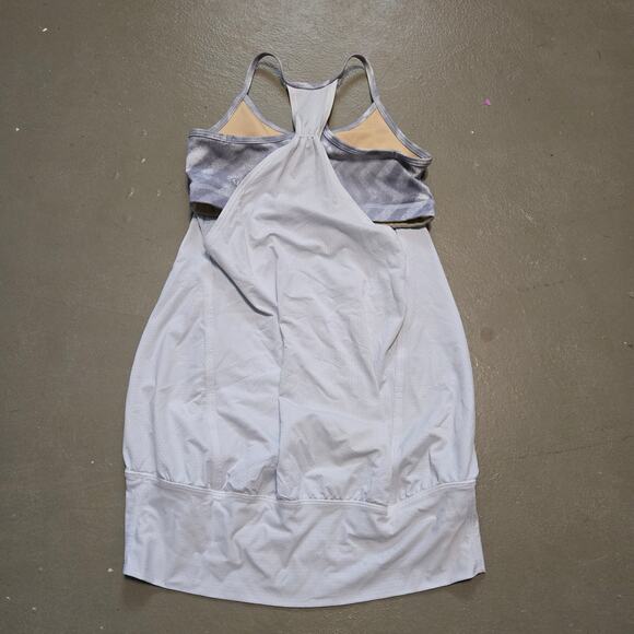 Lululemon White‎ No limits Tank Top in Blazer Fossil Women’s Size 4 - Picture 5 of 6